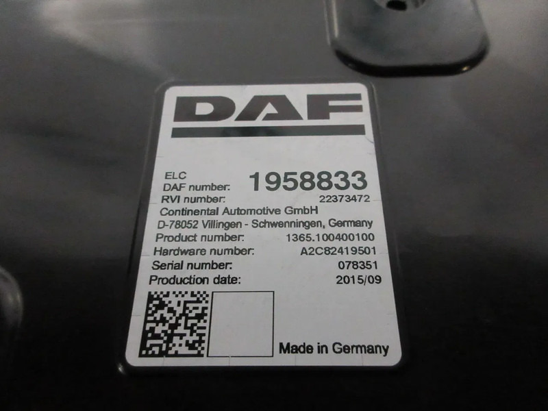 DAF 1958833 // 2046185 // 1884393 // 2141287 ELC MODULEN DAF XF CF EURO 6 - Sistema eléctrico para Camión: foto 5 DAF 1958833 // 2046185 // 1884393 // 2141287 ELC MODULEN DAF XF CF EURO 6 - Sistema eléctrico para Camión: foto 5