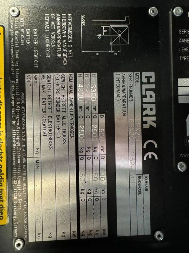 Clark EPX25i - Carretilla elevadora: foto 5 Clark EPX25i - Carretilla elevadora: foto 5