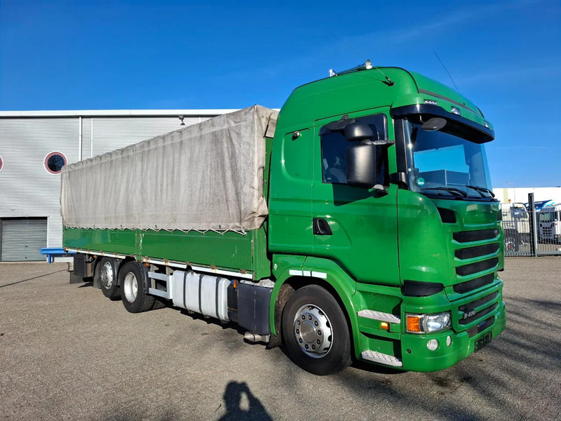 Scania R410 / GERMAN TRUCK / RETARDER / LIFT+LENKACHSE / SLIDING ROOF / SMART TACHO / PARK AIRCO / NAVI / LWDS / AUTOMATIC / EURO-6 / 2 - Camión lona: foto 2 Scania R410 / GERMAN TRUCK / RETARDER / LIFT+LENKACHSE / SLIDING ROOF / SMART TACHO / PARK AIRCO / NAVI / LWDS / AUTOMATIC / EURO-6 / 2 - Camión lona: foto 2