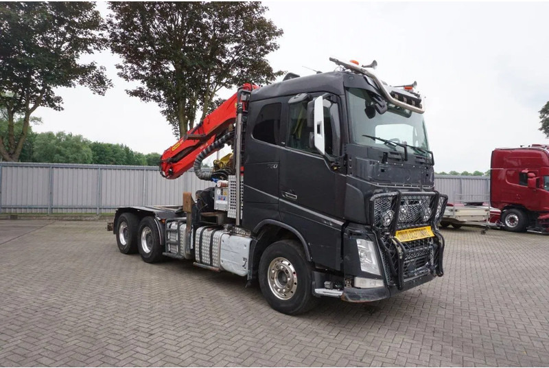 Volvo FH16-750 / ENGINE RUNNING / 6x4 / RETARDER / BIG AXLE / VEB+ / PALFINGER FD250 / EURO-6 / 2016 - Camión forestal: foto 3 Volvo FH16-750 / ENGINE RUNNING / 6x4 / RETARDER / BIG AXLE / VEB+ / PALFINGER FD250 / EURO-6 / 2016 - Camión forestal: foto 3