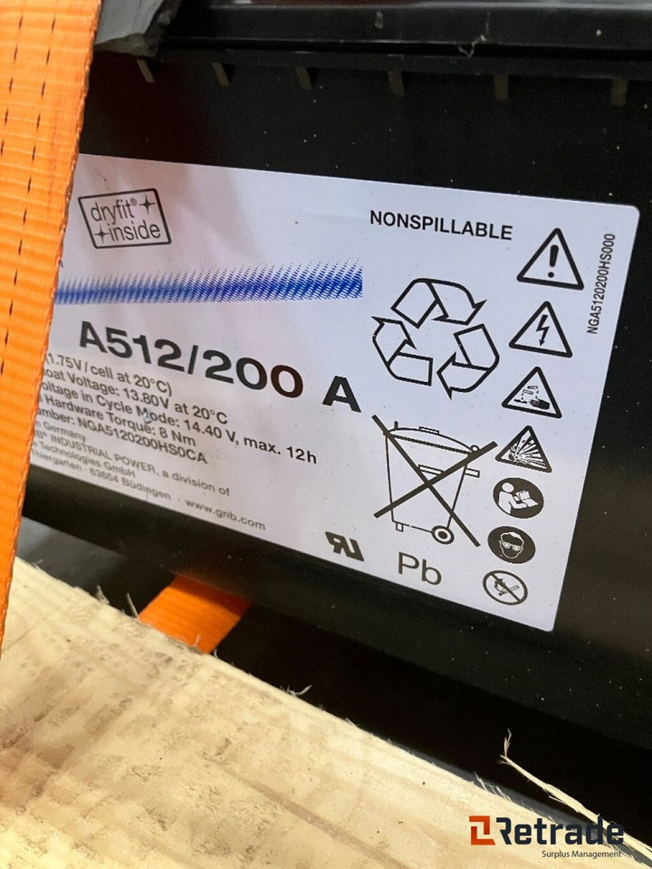 2 stk batterier - Acumulador para Maquinaria de construcción: foto 3 2 stk batterier - Acumulador para Maquinaria de construcción: foto 3