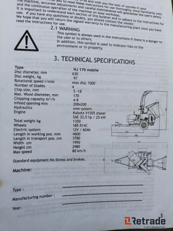 Flishugger Junkkari HJ170, Kun 67 Timer !! - Maquinaria agrícola: foto 4 Flishugger Junkkari HJ170, Kun 67 Timer !! - Maquinaria agrícola: foto 4