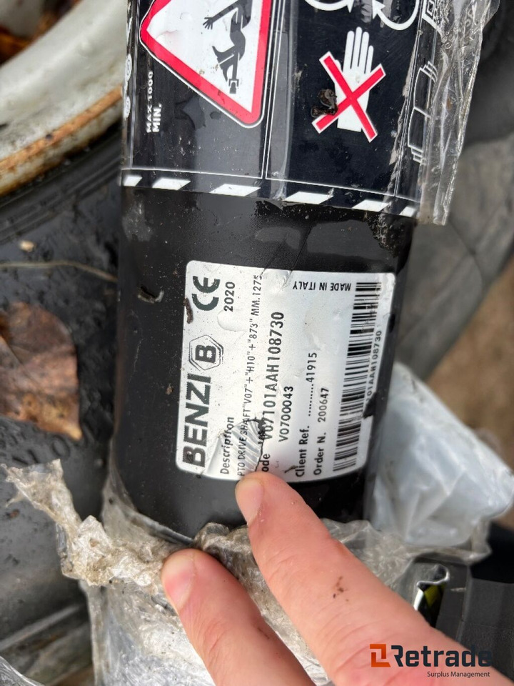 Kraftöverföringsaxel Benzi V07 H10 + 873 MM 1275 - Maquinaria agrícola: foto 2 Kraftöverföringsaxel Benzi V07 H10 + 873 MM 1275 - Maquinaria agrícola: foto 2