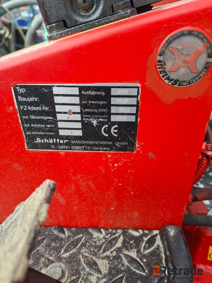 Redskapsbærer SCHAFFER 226 - Maquinaria agrícola: foto 3 Redskapsbærer SCHAFFER 226 - Maquinaria agrícola: foto 3