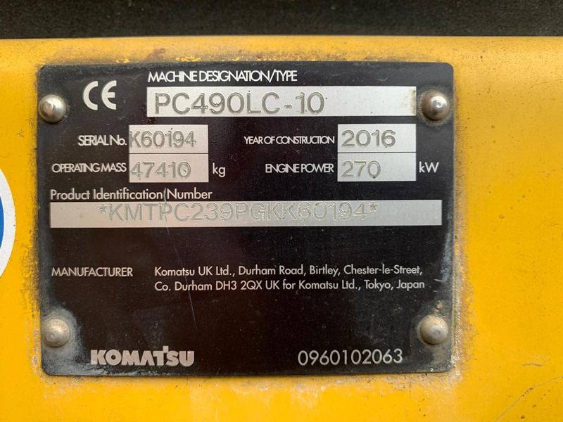 Excavadora de demolición Komatsu PC490LC-10: foto 1