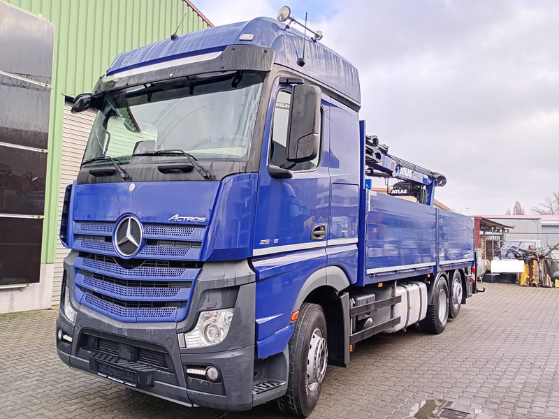Mercedes-Benz 2545 mit Kran 6X2 Euro6 Atlas 170.2 10,8m Kran - Camión caja abierta, Camión grúa: foto 2 Mercedes-Benz 2545 mit Kran 6X2 Euro6 Atlas 170.2 10,8m Kran - Camión caja abierta, Camión grúa: foto 2