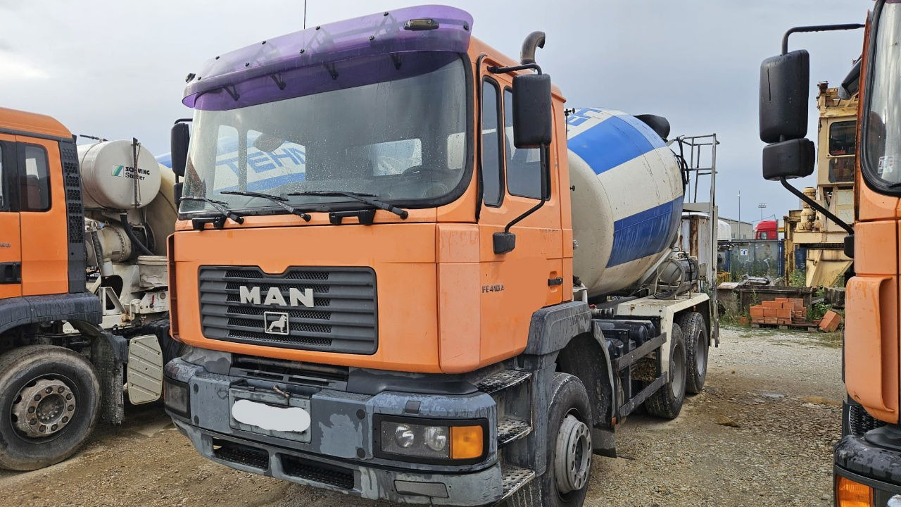 MAN FE 410A 8x4 mixer - 7m3 - euro 3 - Camión hormigonera: foto 1 MAN FE 410A 8x4 mixer - 7m3 - euro 3 - Camión hormigonera: foto 1