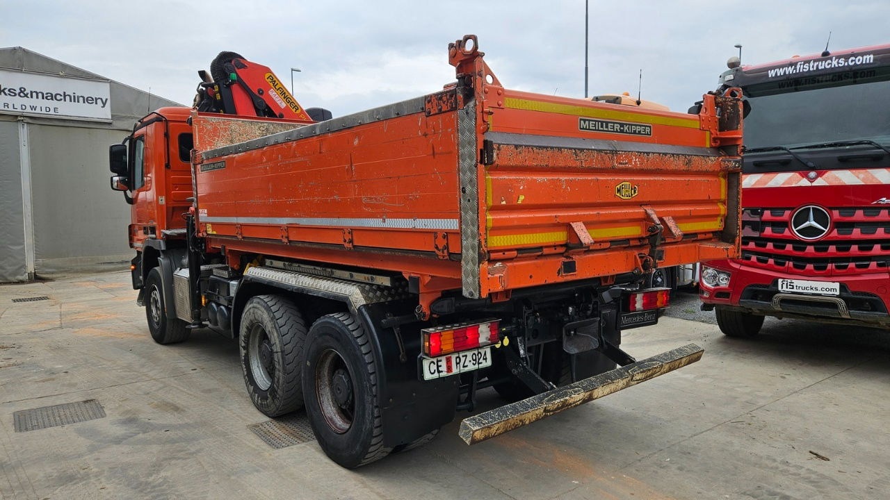Camión volquete Mercedes-Benz Actros 3346 K palfinger PK 18002 - bordmatic - meiller tipper - EPS 3 pedals: foto 6