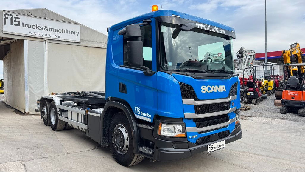 Scania P 360 6x2 palfinger abroll tipper - steering axle - Camión portacontenedore/ Intercambiable: foto 3 Scania P 360 6x2 palfinger abroll tipper - steering axle - Camión portacontenedore/ Intercambiable: foto 3
