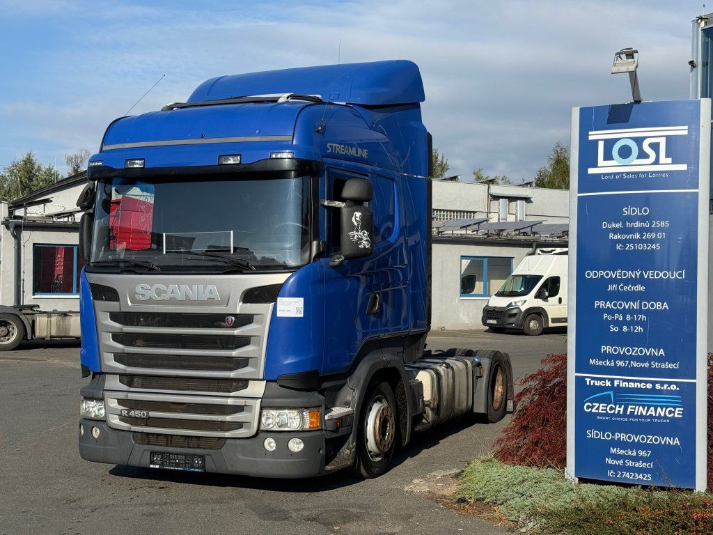Scania R450 Highline EURO 6 MEGA/lowdeck - Cabeza tractora: foto 1 Scania R450 Highline EURO 6 MEGA/lowdeck - Cabeza tractora: foto 1