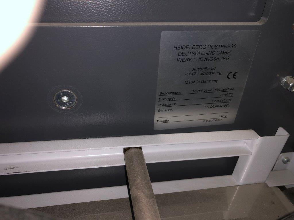 Heidelberg Stahlfolder SPH-70 stream delivery - Plegadora de papel: foto 4 Heidelberg Stahlfolder SPH-70 stream delivery - Plegadora de papel: foto 4