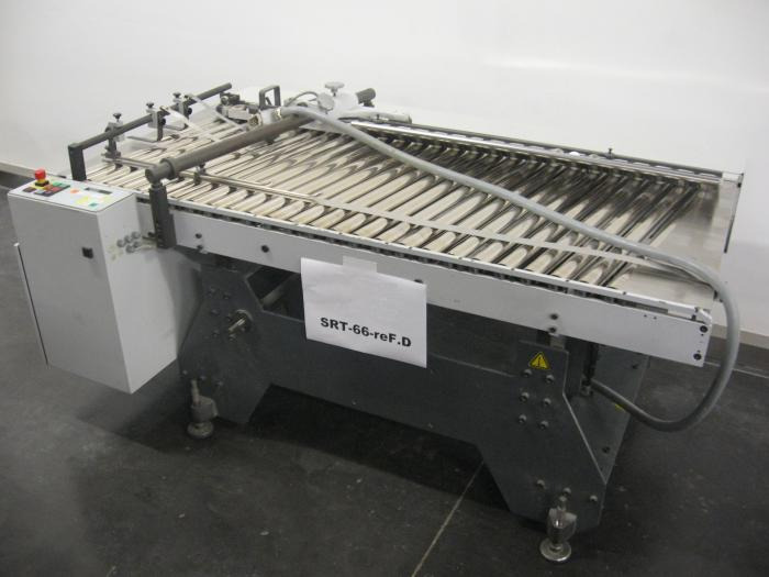 Heidelberg steel mobile, height-adjustable SRT 66 F-re-D inclined roller table (finishing station) - Plegadora de papel: foto 1 Heidelberg steel mobile, height-adjustable SRT 66 F-re-D inclined roller table (finishing station) - Plegadora de papel: foto 1