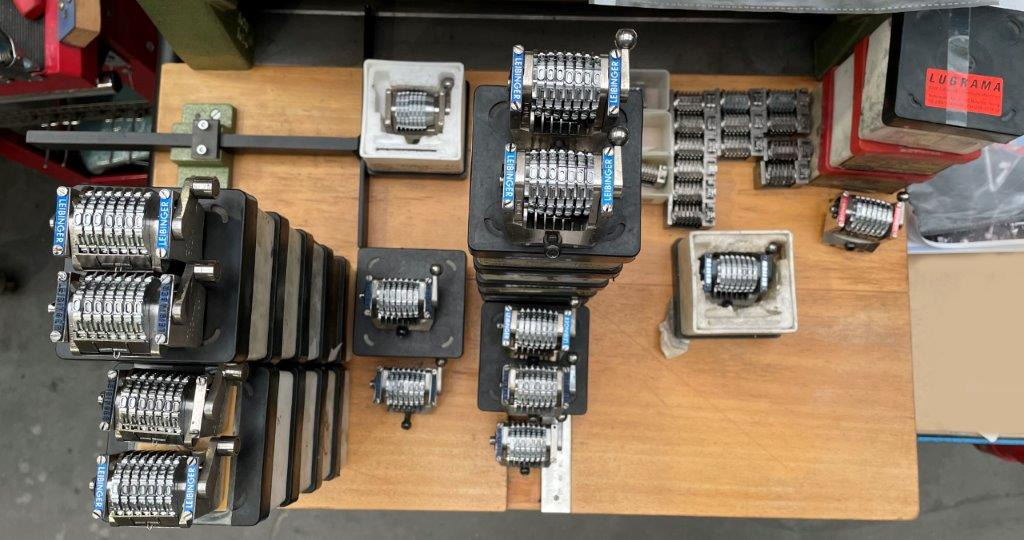 Piezas de recambio para Máquina de impresión Leibinger numbering units Grade or cross-setting for Heidelberg GTO 46/52 or Speedmaster 52: foto 6