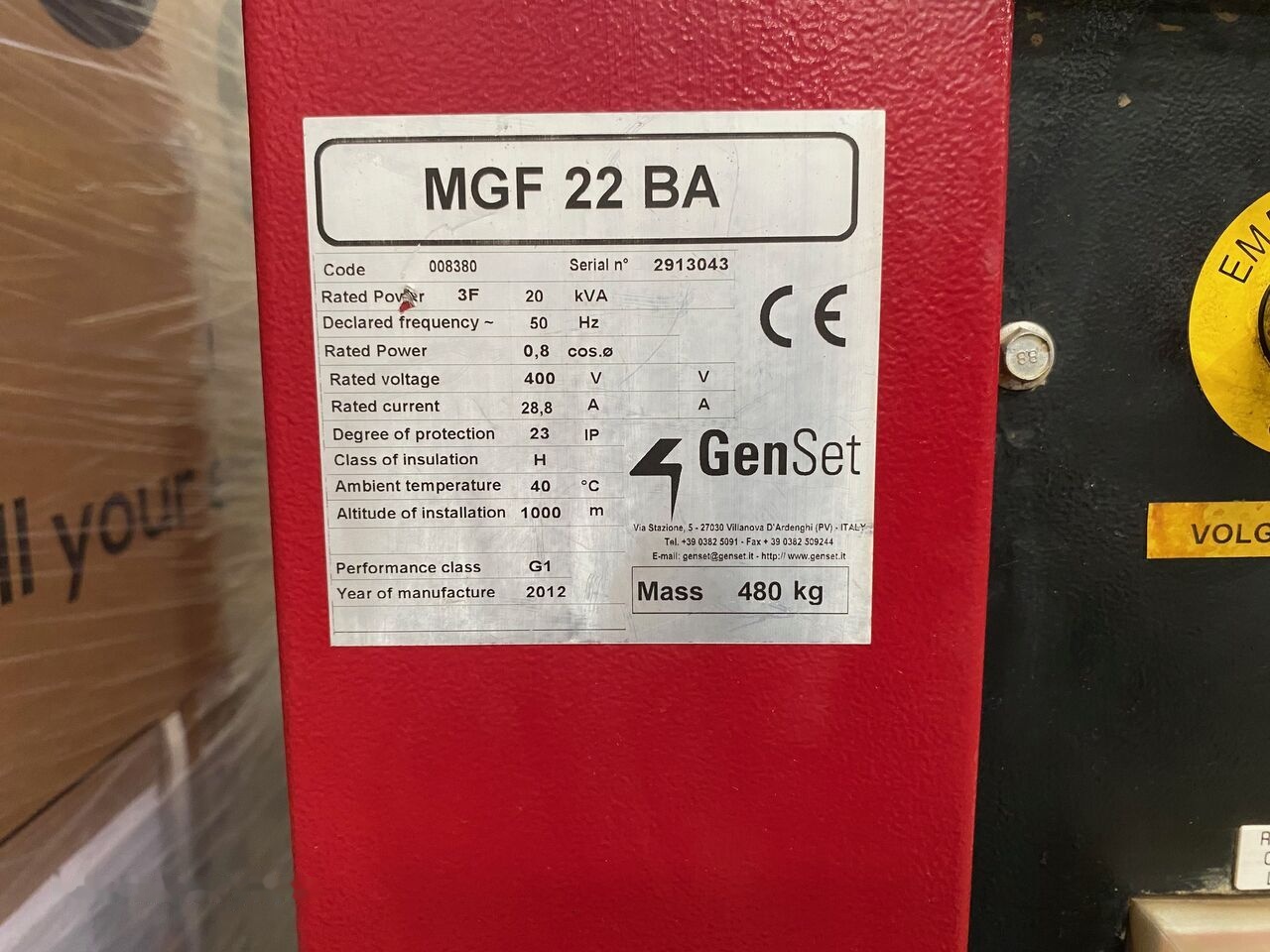 GenSet 20 kVa Yanmar - Generador industriale: foto 5 GenSet 20 kVa Yanmar - Generador industriale: foto 5