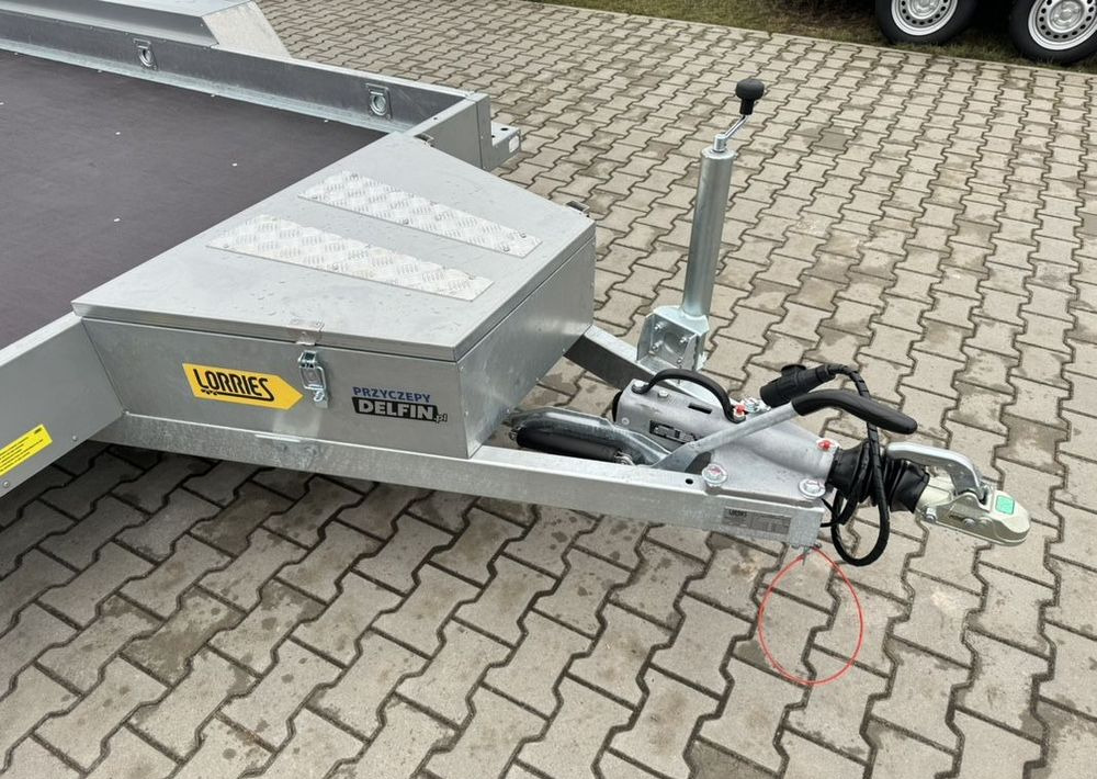 Remolque porta maquinaria nuevo LORRIES TPM35-4017 402x175 cm DMC 3500kg przyczepa 3 osiowa pod koparkę budowlanka: foto 10