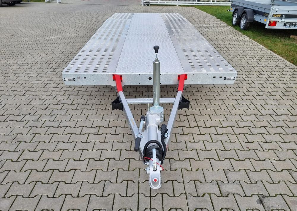 Remolque portavehículos nuevo TA-NO Scorpio 55 PREMIUM laweta 3 osiowa 5.5m 3500kg DMC najazdy niski załadunek: foto 14