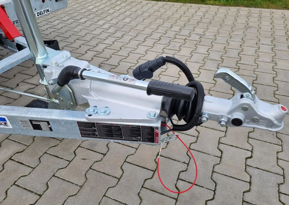 Remolque portavehículos nuevo TA-NO Scorpio 55 PREMIUM laweta 3 osiowa 5.5m 3500kg DMC najazdy niski załadunek: foto 15
