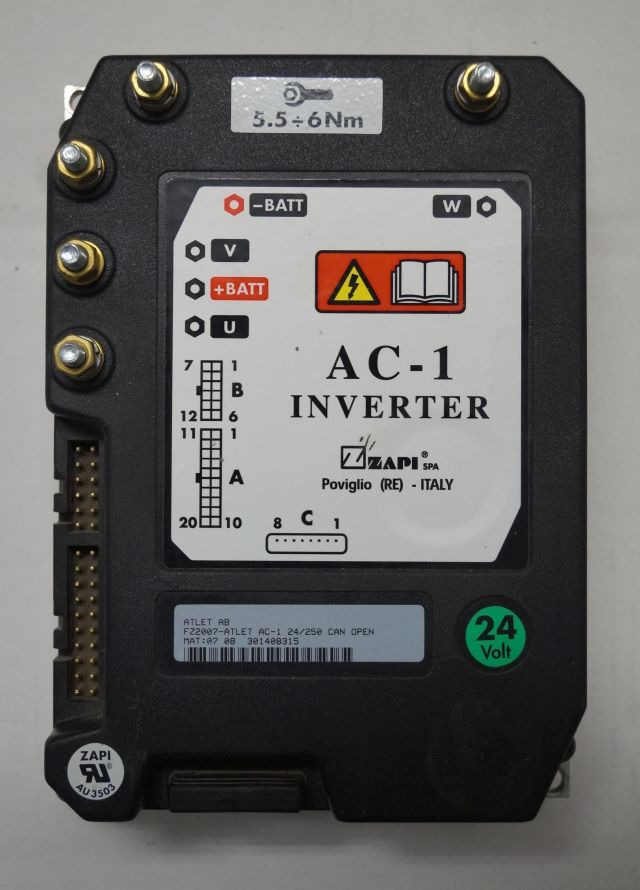 Atlet FZ2007 | Rijregeling Drive controller ZAPI AC1 FZ2007 24/250A can open sn. - Unidad de control para Equipo de manutención: foto 1 Atlet FZ2007 | Rijregeling Drive controller ZAPI AC1 FZ2007 24/250A can open sn. - Unidad de control para Equipo de manutención: foto 1