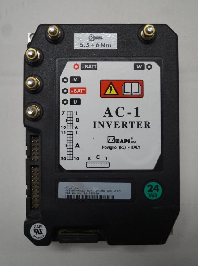 Atlet FZ2007 | Rijregeling Drive controller ZAPI AC1 FZ2007 24/250A can open sn. - Unidad de control para Equipo de manutención: foto 1 Atlet FZ2007 | Rijregeling Drive controller ZAPI AC1 FZ2007 24/250A can open sn. - Unidad de control para Equipo de manutención: foto 1