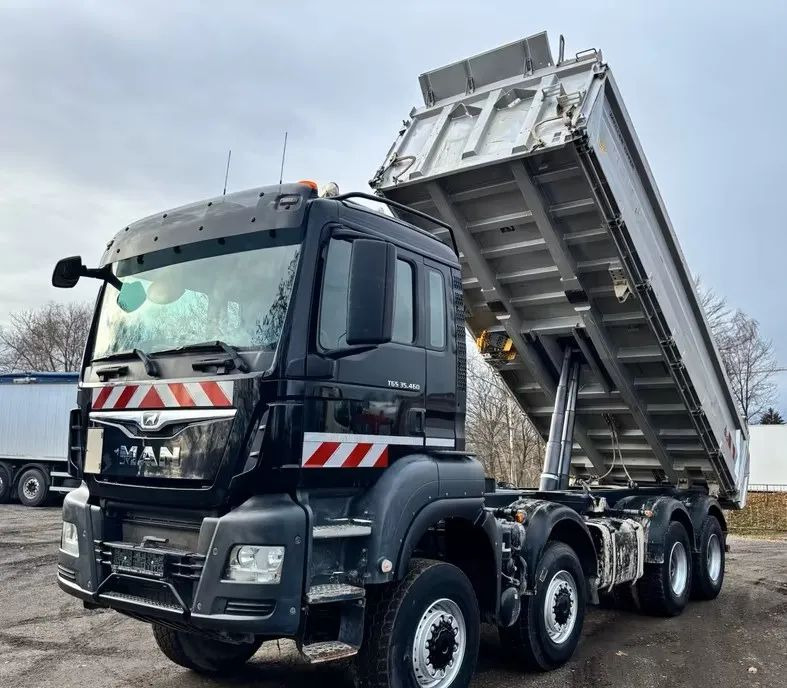 MAN TGS 35.460 / 8x6 – Meiller Trójstronna wywrotka / Euro 6c / Kamera / - Camión volquete: foto 1 MAN TGS 35.460 / 8x6 – Meiller Trójstronna wywrotka / Euro 6c / Kamera / - Camión volquete: foto 1