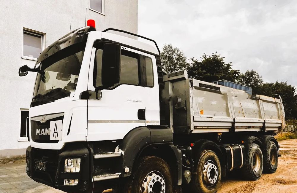 MAN TGS 35.460 I 8X4 I Bordmatik I Meiller 3-stronna wywrotka I Euro 6 I Retarder I - Camión volquete: foto 1 MAN TGS 35.460 I 8X4 I Bordmatik I Meiller 3-stronna wywrotka I Euro 6 I Retarder I - Camión volquete: foto 1