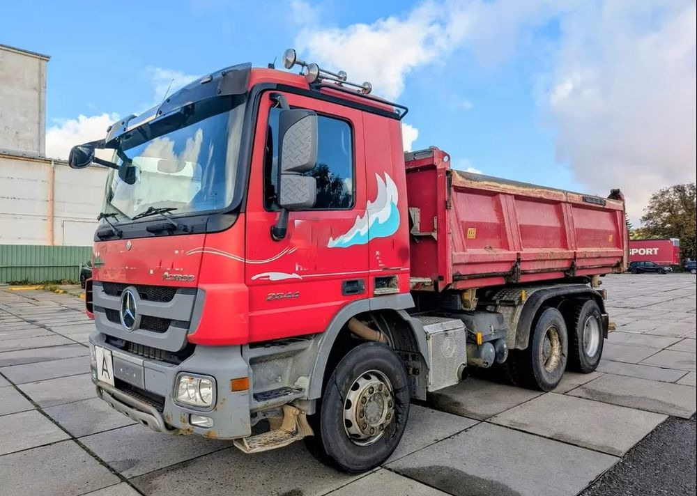 Mercedes-Benz Actros 2644 EPS |Wywrotka 3-stronna Meiller Bordmatik | 6x4 | Euro 5 | Plandeka rolowana - Camión volquete: foto 1 Mercedes-Benz Actros 2644 EPS |Wywrotka 3-stronna Meiller Bordmatik | 6x4 | Euro 5 | Plandeka rolowana - Camión volquete: foto 1