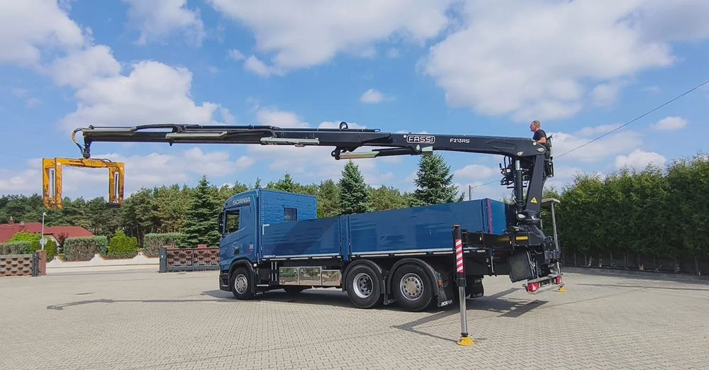 Scania R 500 6x2 z żurawiem Fassi F 215 AS – 2019 – Euro 6 –Retarder -Oś skrętna - Gotowa do pracy! - Camión grúa, Camión caja abierta: foto 4 Scania R 500 6x2 z żurawiem Fassi F 215 AS – 2019 – Euro 6 –Retarder -Oś skrętna - Gotowa do pracy! - Camión grúa, Camión caja abierta: foto 4