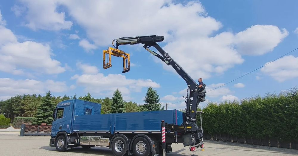 Scania R 500 6x2 z żurawiem Fassi F 215 AS – 2019 – Euro 6 –Retarder -Oś skrętna - Gotowa do pracy! - Camión grúa, Camión caja abierta: foto 3 Scania R 500 6x2 z żurawiem Fassi F 215 AS – 2019 – Euro 6 –Retarder -Oś skrętna - Gotowa do pracy! - Camión grúa, Camión caja abierta: foto 3