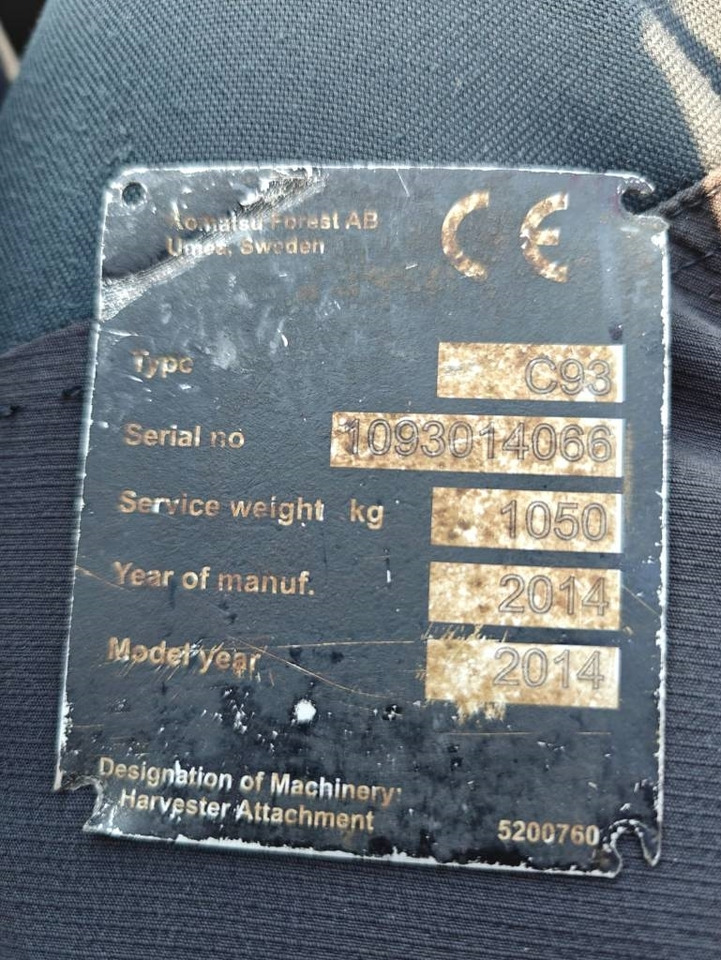 Cabezal talador Komatsu C 93: foto 13