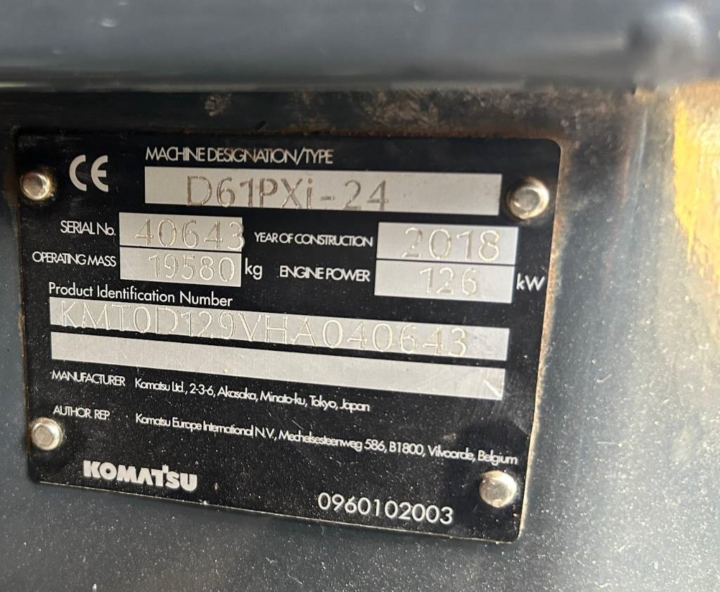 Komatsu D 61 PXI-24 (Comes with GPS / Under Preparation) - Bulldozer: foto 2 Komatsu D 61 PXI-24 (Comes with GPS / Under Preparation) - Bulldozer: foto 2