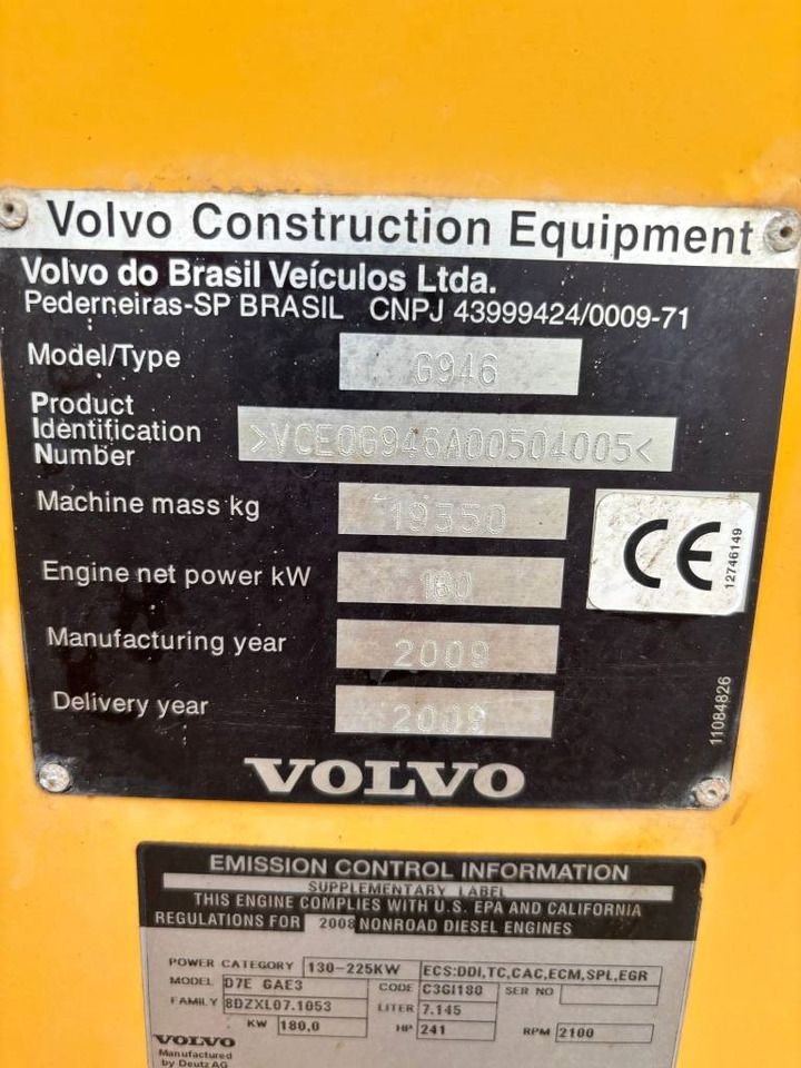 Volvo G 946 AWD (CE / Under Preparation) - Grader: foto 2 Volvo G 946 AWD (CE / Under Preparation) - Grader: foto 2