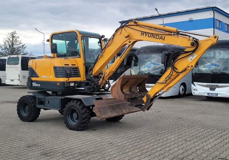 Hyundai ROBEX 55W-9 EXCAVATOR / SPROWADZONY Z FRANCJI - Excavadora de ruedas: foto 1 Hyundai ROBEX 55W-9 EXCAVATOR / SPROWADZONY Z FRANCJI - Excavadora de ruedas: foto 1