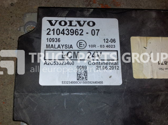 VOLVO FH13, FM13, EURO4 ,EURO5, LCM lightning control unit 21043962, 2 control unit - Unidad de control para Camión: foto 2 VOLVO FH13, FM13, EURO4 ,EURO5, LCM lightning control unit 21043962, 2 control unit - Unidad de control para Camión: foto 2