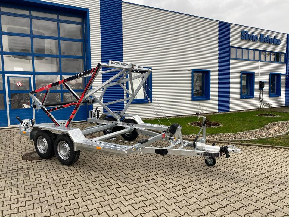 Remolque portabobinas Vermietung / Kabelanhänger 3500KG / Nutzlast 2766KG / Kabeltrommel-Anhänger / Glasfaser/ 3 Tage: foto 10