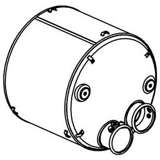 Katalysator SCR Euro 5DAF XF95 XF105 CF85 - 5 sensoren - Dinex 21441 1747245 1827547 1669321 0120-433-096 - Convertidor catalítico para Camión: foto 2 Katalysator SCR Euro 5DAF XF95 XF105 CF85 - 5 sensoren - Dinex 21441 1747245 1827547 1669321 0120-433-096 - Convertidor catalítico para Camión: foto 2