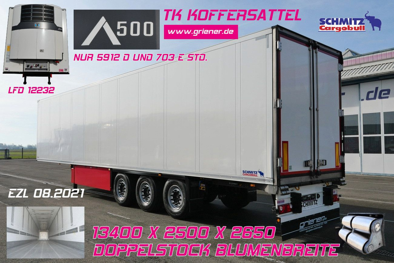 Schmitz Cargobull SKO 24/DOPPELSTOCK BLUMEN TK A500 DRP FP 45 - Semirremolque frigorífico: foto 1 Schmitz Cargobull SKO 24/DOPPELSTOCK BLUMEN TK A500 DRP FP 45 - Semirremolque frigorífico: foto 1