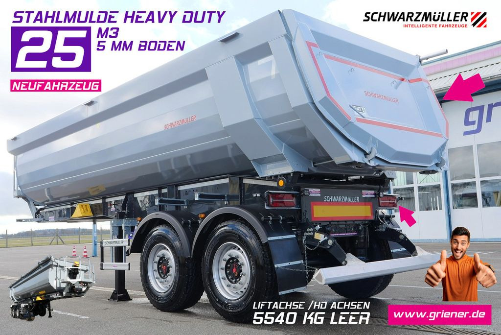 Schwarzmüller HARDOX MULDE / HEAVY DUTY /25 m³ 5 mm 6x4 Schwarzmüller HARDOX MULDE / HEAVY DUTY /25 m³ 5 mm 6x4 - Semirremolque volquete: foto 1 Schwarzmüller HARDOX MULDE / HEAVY DUTY /25 m³ 5 mm 6x4 Schwarzmüller HARDOX MULDE / HEAVY DUTY /25 m³ 5 mm 6x4 - Semirremolque volquete: foto 1