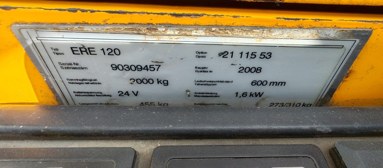 Transpaleta Jungheinrich ERE120: foto 7