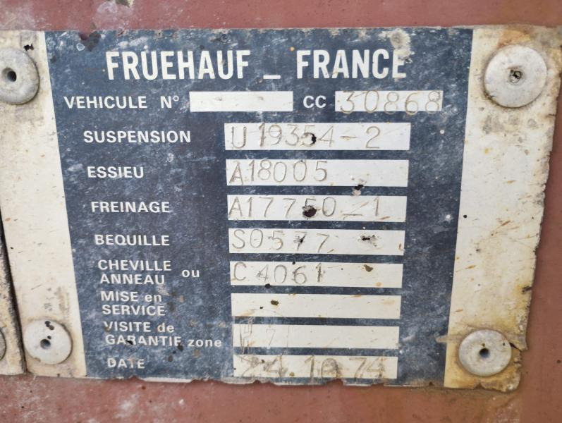 Semirremolque volquete FRUEHAUF Semi benne ED 32: foto 10