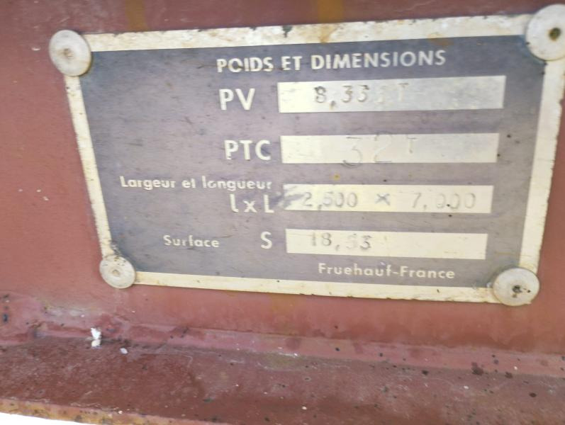 Semirremolque volquete FRUEHAUF Semi benne ED 32: foto 8