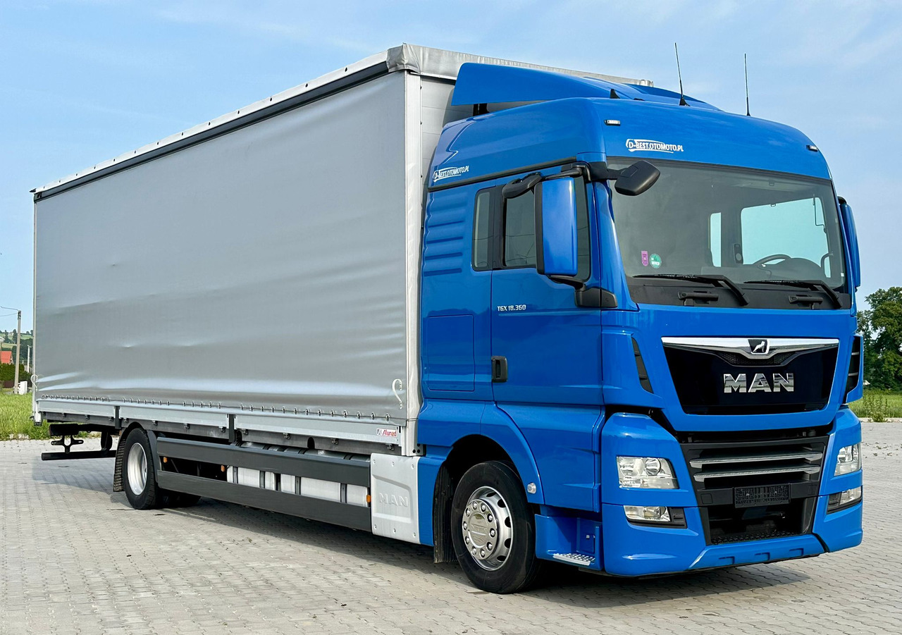 MAN TGX 18.360 / BURTO - FIRANKA / 23 PALETY / SYPIALKA / AUTOMAT / 2021 ROK / SPROWADZONY / SERWISOW - Camión lona: foto 1 MAN TGX 18.360 / BURTO - FIRANKA / 23 PALETY / SYPIALKA / AUTOMAT / 2021 ROK / SPROWADZONY / SERWISOW - Camión lona: foto 1