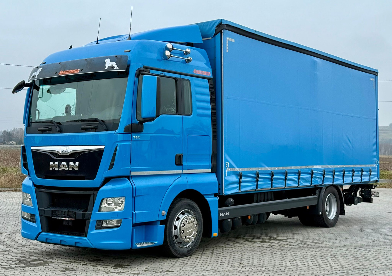 MAN TGX 18.360 / FIRANKA / WINDA / AUTOMAT / NOWE OPONY / EURO 6 / SYPIALKA / SPROWADZONY - Camión lona: foto 2 MAN TGX 18.360 / FIRANKA / WINDA / AUTOMAT / NOWE OPONY / EURO 6 / SYPIALKA / SPROWADZONY - Camión lona: foto 2