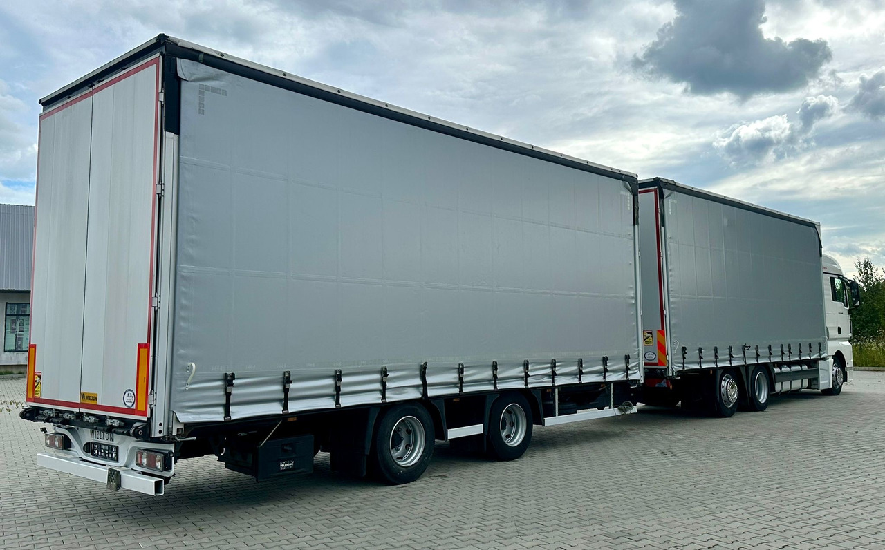 MAN TGX 26.460 / ZESTAW PRZEJAZDOWY / 38 PALET / AUTOMAT / SYPIALKA / PRZYCZEPA WIELTON / 2019 ROK / NISKI PRZEBIEG - Camión lona: foto 3 MAN TGX 26.460 / ZESTAW PRZEJAZDOWY / 38 PALET / AUTOMAT / SYPIALKA / PRZYCZEPA WIELTON / 2019 ROK / NISKI PRZEBIEG - Camión lona: foto 3