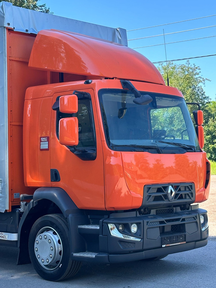 RENAULT D 18 / 280 / FIRANKA / WINDA / 8.6 M DŁUGOŚCI / 21 EUROPALET / NOWE OPONY / ŁADOWNOŚĆ 9.380 KG / AUTOMAT / SERWISOWANA / SPROWADZONA - Camión lona: foto 4 RENAULT D 18 / 280 / FIRANKA / WINDA / 8.6 M DŁUGOŚCI / 21 EUROPALET / NOWE OPONY / ŁADOWNOŚĆ 9.380 KG / AUTOMAT / SERWISOWANA / SPROWADZONA - Camión lona: foto 4