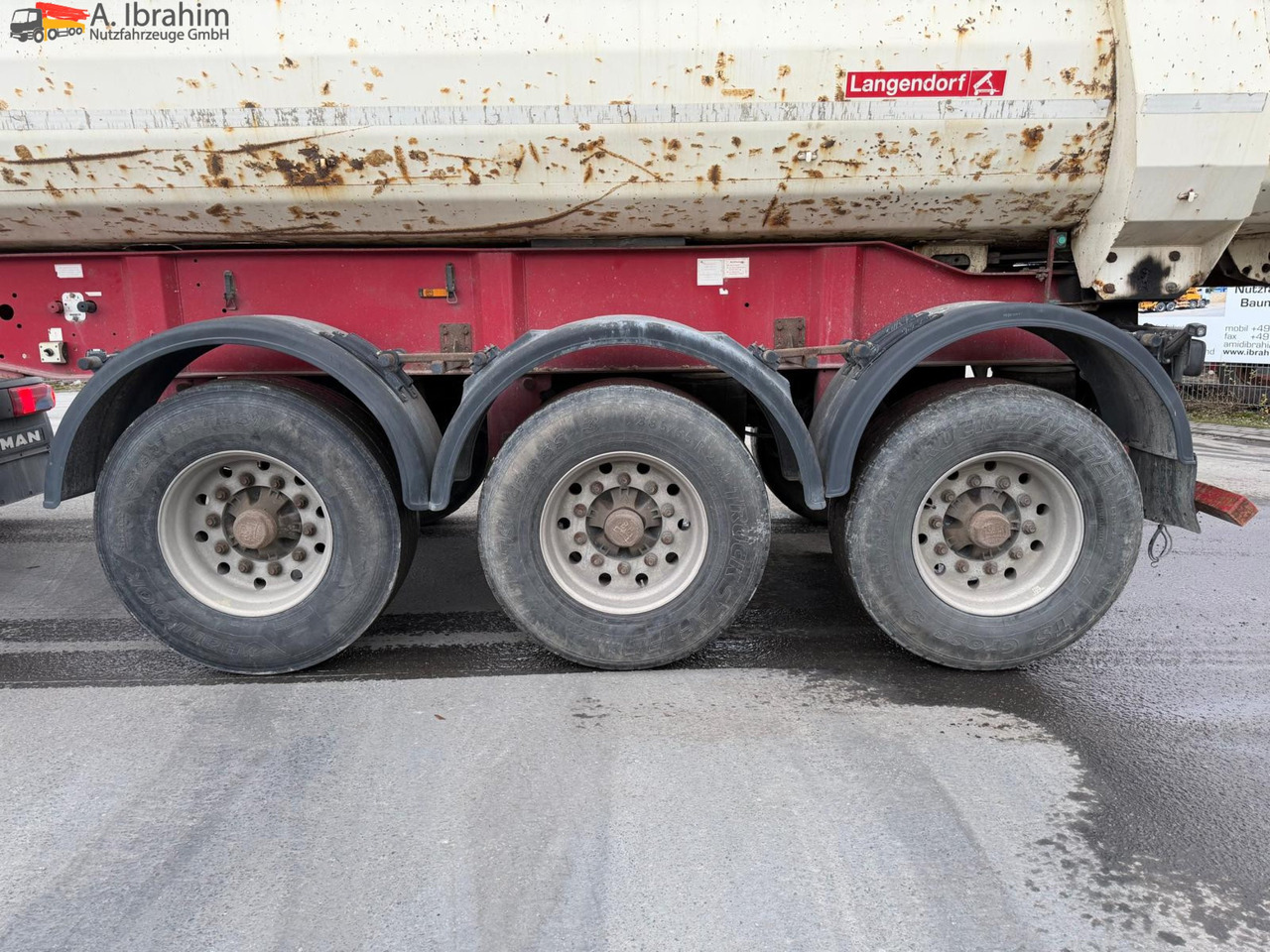 Langendorf SKS-HS 24/30 Hardox | Stahlmulde | 26m³ | Scheibenbremse | Lift-Achse - Semirremolque volquete: foto 2 Langendorf SKS-HS 24/30 Hardox | Stahlmulde | 26m³ | Scheibenbremse | Lift-Achse - Semirremolque volquete: foto 2