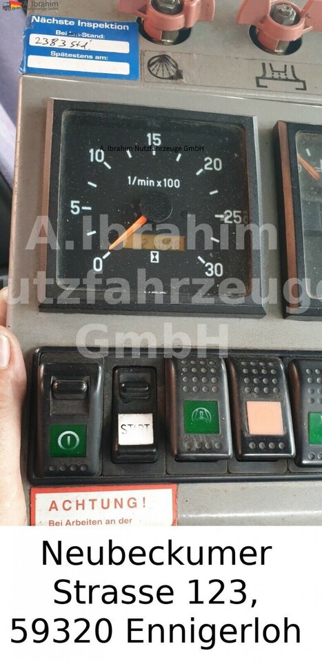 Barredora vial Mercedes-Benz 1823 DB 1823,Optifant 70, 3677 h Betriebsst., 2 Motors, 3 Pedals: foto 12 Barredora vial Mercedes-Benz 1823 DB 1823,Optifant 70, 3677 h Betriebsst., 2 Motors, 3 Pedals: foto 12