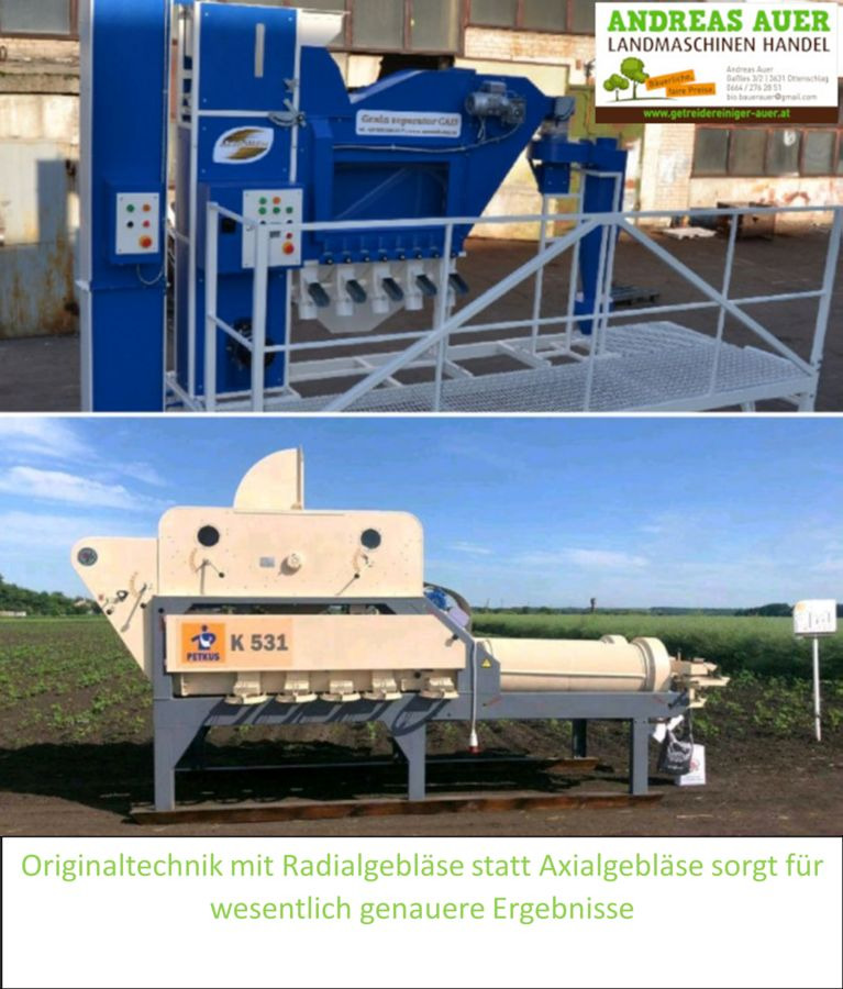 Limpiadora de cereales Petkus K531 mit Aeromeh CAD-5 und begehbarem Gestell: foto 1