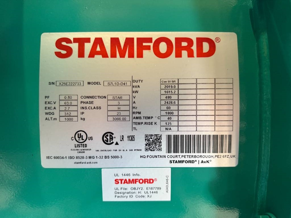 Leasing de Cummins C1675D5A - 1.675 kVA Generator - DPX-18534-O  Cummins C1675D5A - 1.675 kVA Generator - DPX-18534-O: foto 17