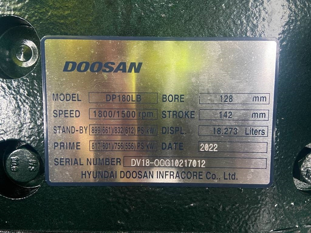 Generador industriale nuevo Doosan DP180LB - 710 kVA Generator - DPX 19857: foto 13 Generador industriale nuevo Doosan DP180LB - 710 kVA Generator - DPX 19857: foto 13