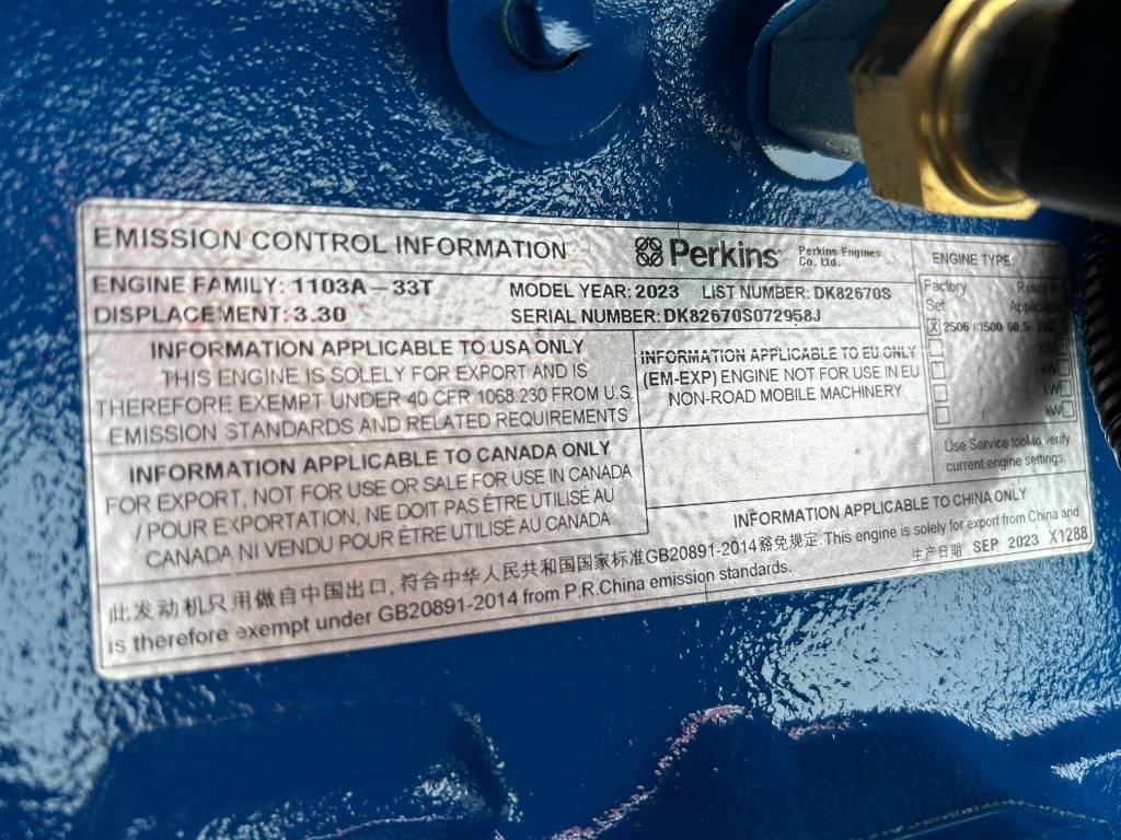 Generador industriale nuevo FG Wilson P55-3 - 55 kVA Genset - DPX-16005: foto 9 Generador industriale nuevo FG Wilson P55-3 - 55 kVA Genset - DPX-16005: foto 9